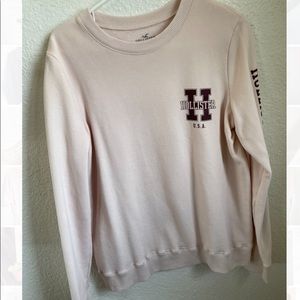 Hollister logo crew neck sweater